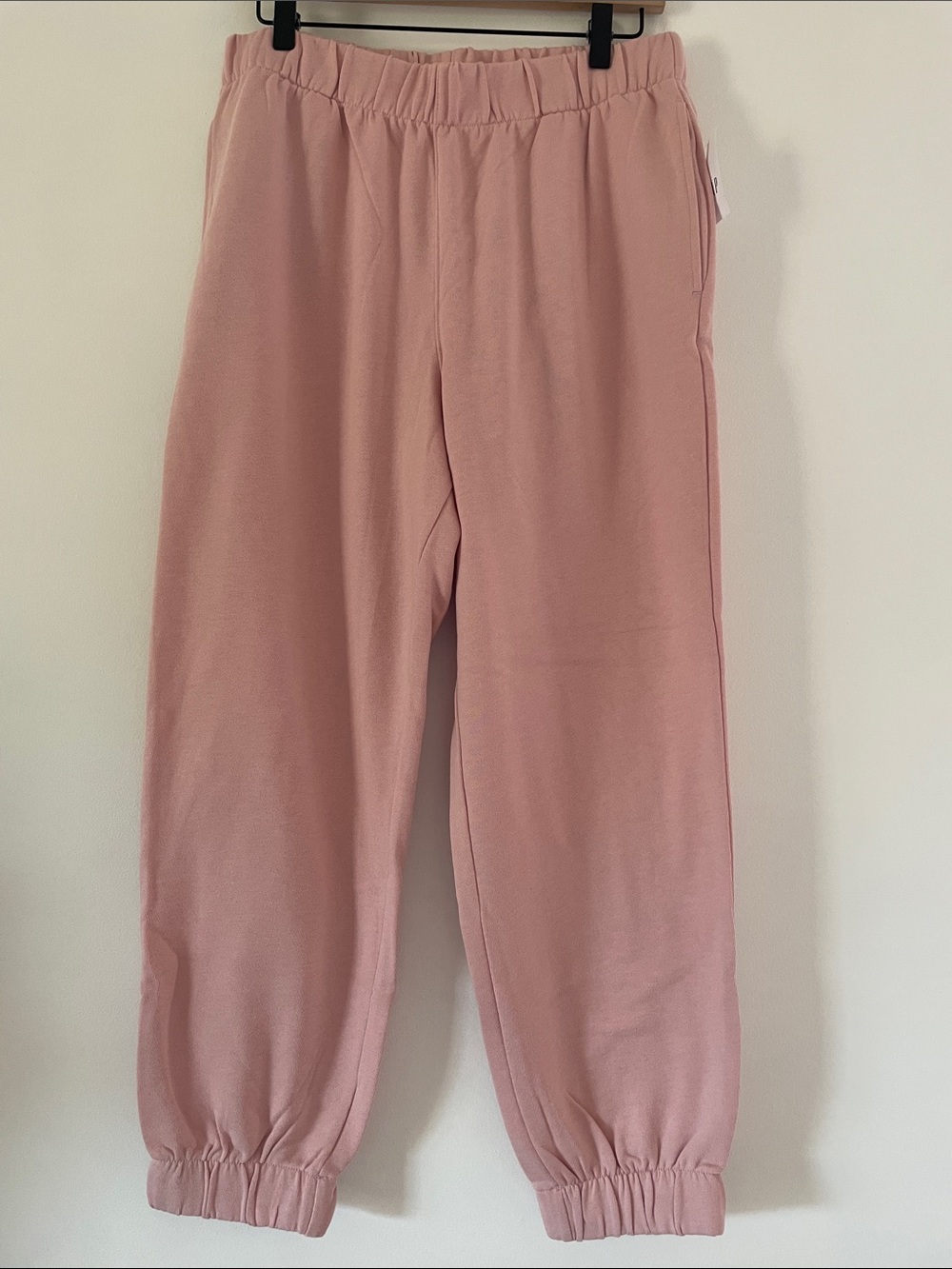 GAP Jogger Sweatpants Fleece Pink Women’s Large Cozy Loungewear Athleisure